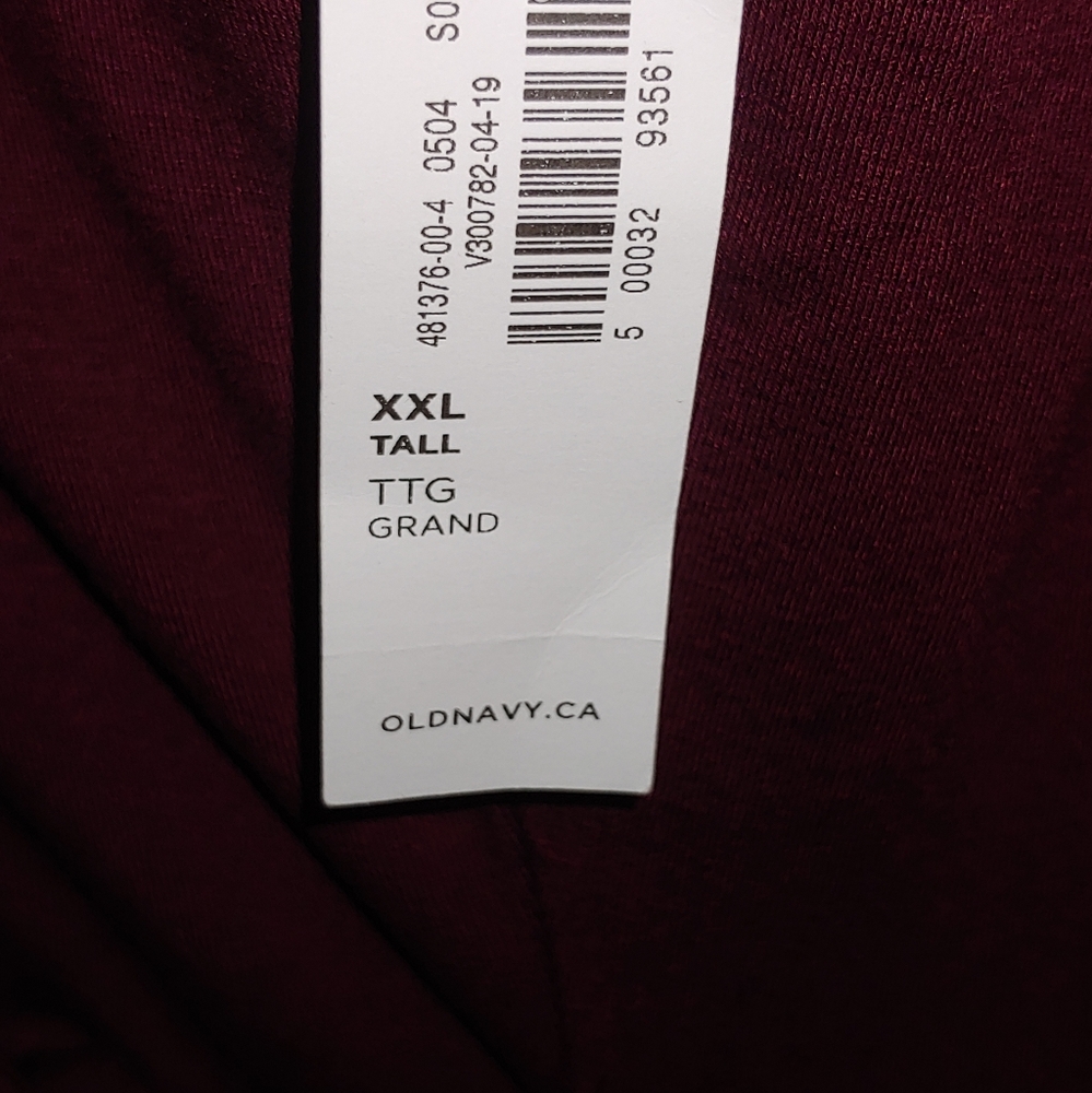 Old Navy XXL Tall burgundy faux wrap dress - Picture 5 of 6